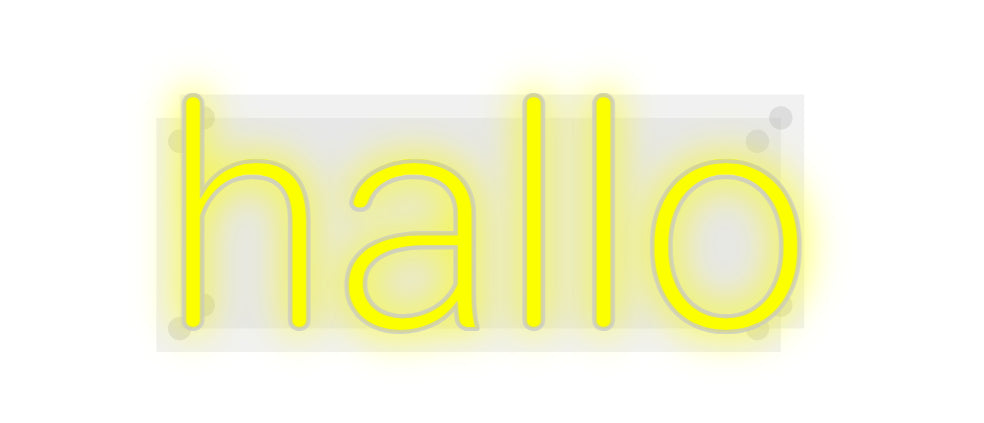 Custom Neon: hello