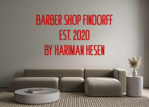 Custom Neon: BARBER SHOP F...