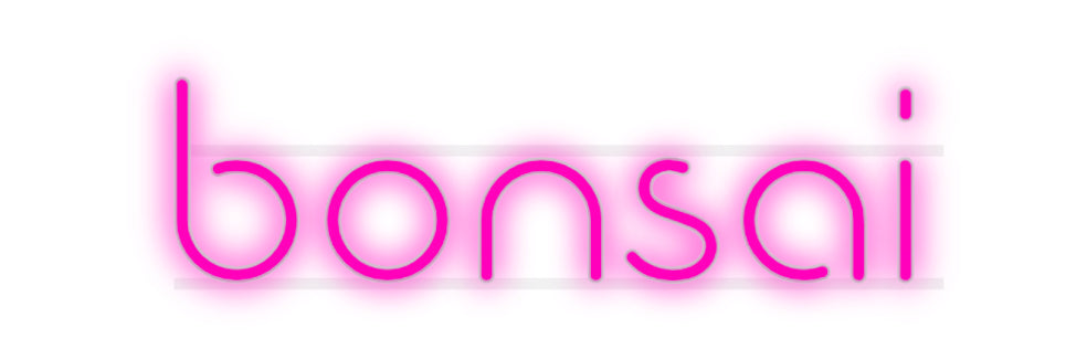 Custom Neon: bonsai