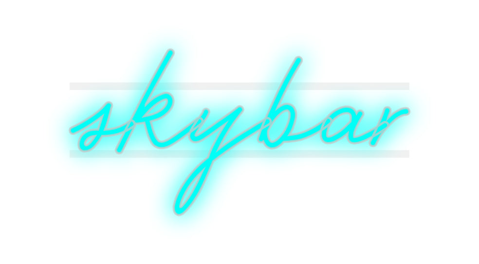 Custom Neon: skybar