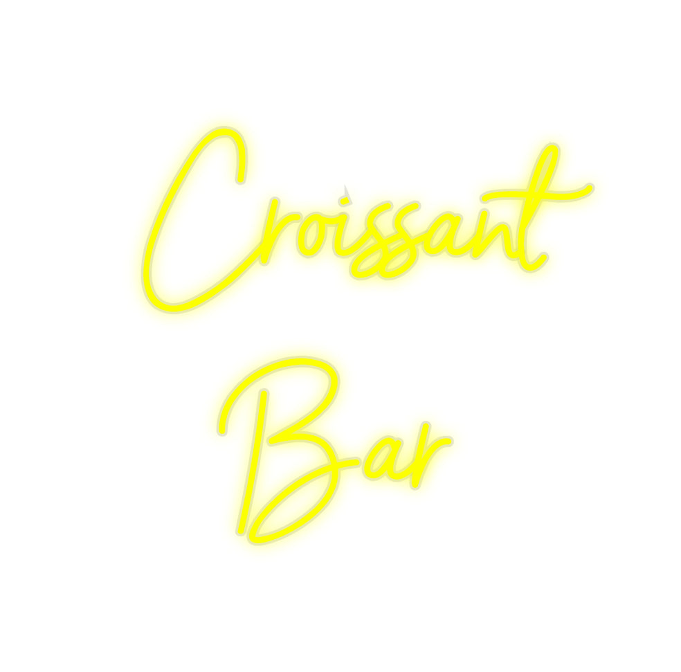 Custom Neon: Croissant
Bar