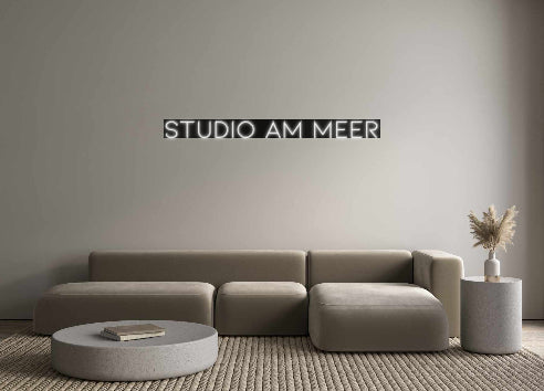 Custom Neon: Studio am Meer