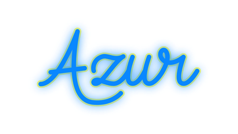 Custom Neon: Azur