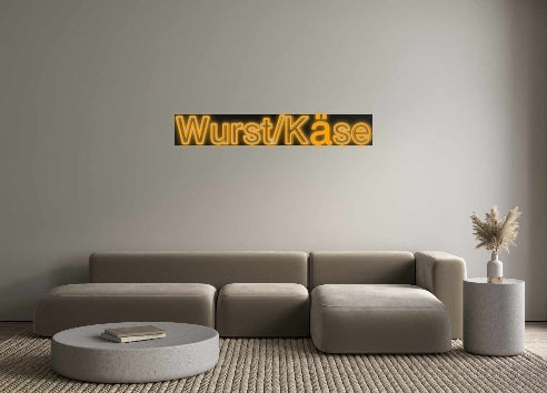 Custom Neon: Wurst/Käse