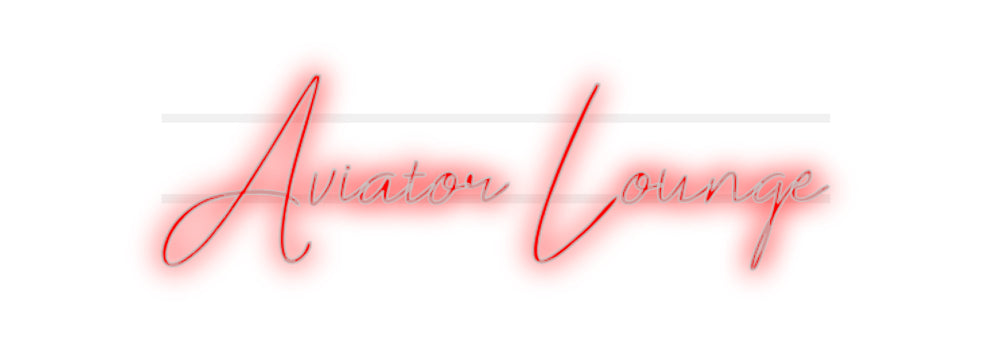 Custom Neon: Aviator Lounge