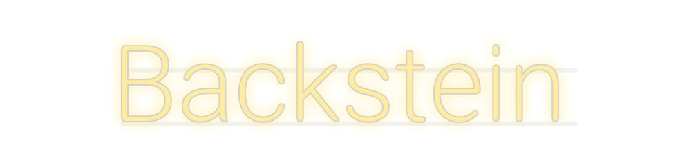 Custom Neon: Backstein