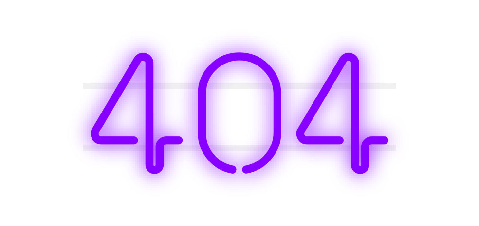 Custom Neon: 404