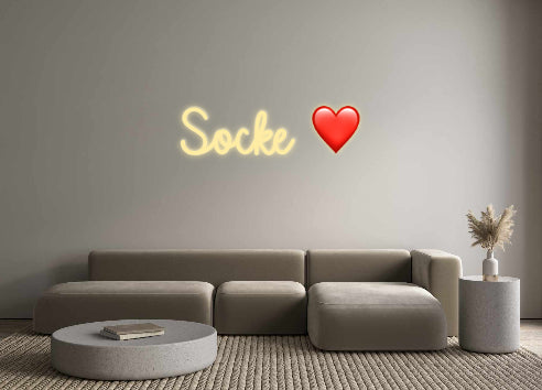 Custom Neon: Socke ❤️