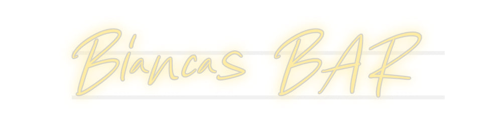 Custom Neon: Biancas BAR