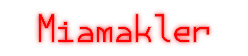 Custom Neon: Miamakler