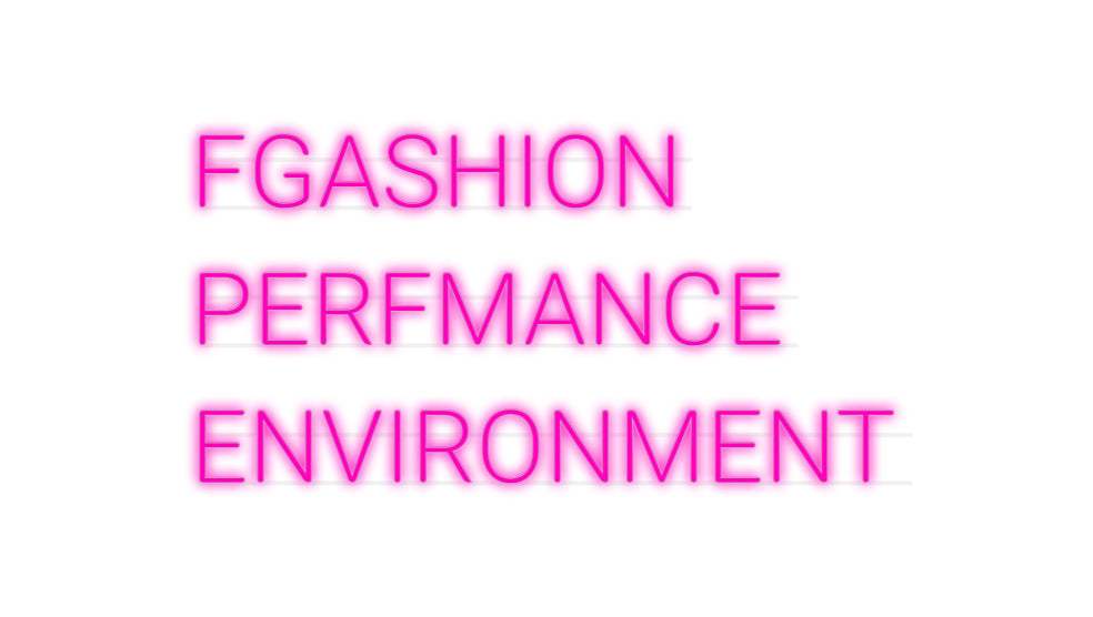 Custom Neon: FGASHION
 P...