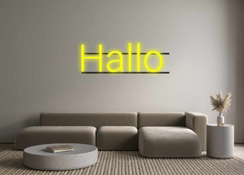 Custom Neon: Hallo