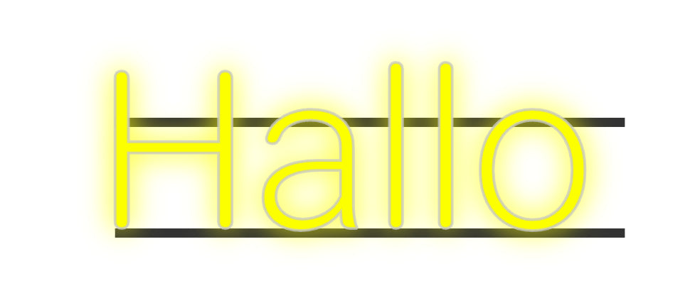 Custom Neon: Hallo