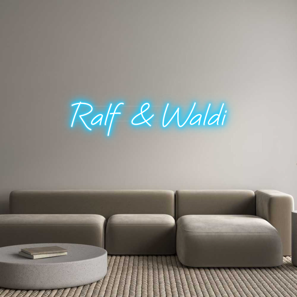 Custom Neon: Ralf & Waldi