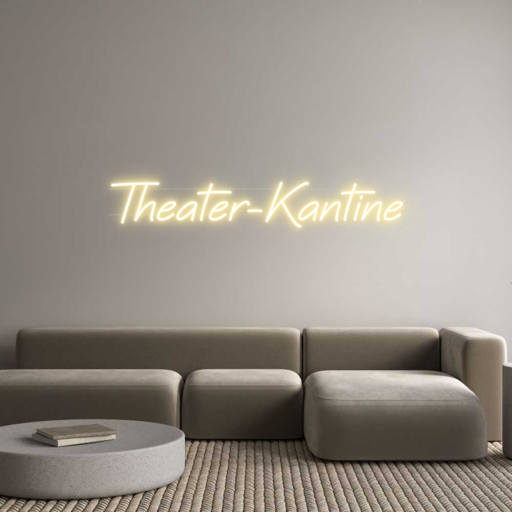 Custom Neon: Theater-Kantine