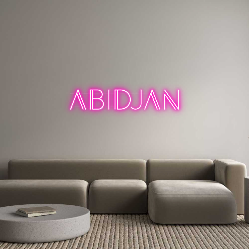 Custom Neon: ABIDJAN