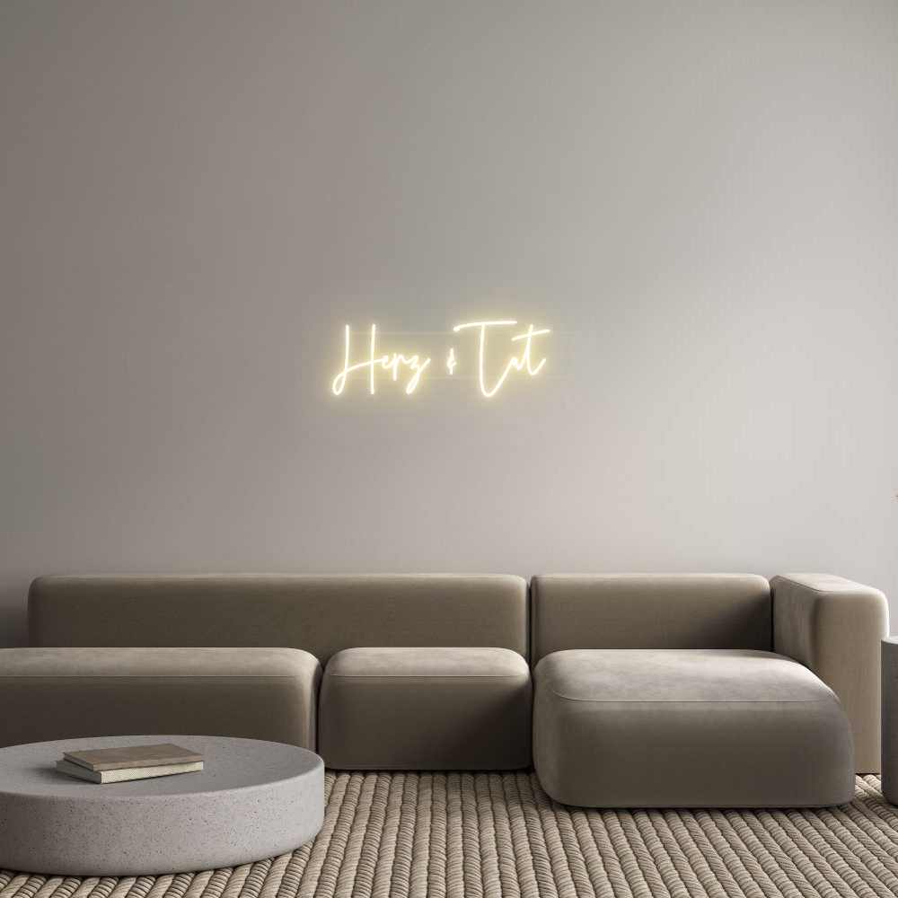 Custom Neon: Herz & Tat