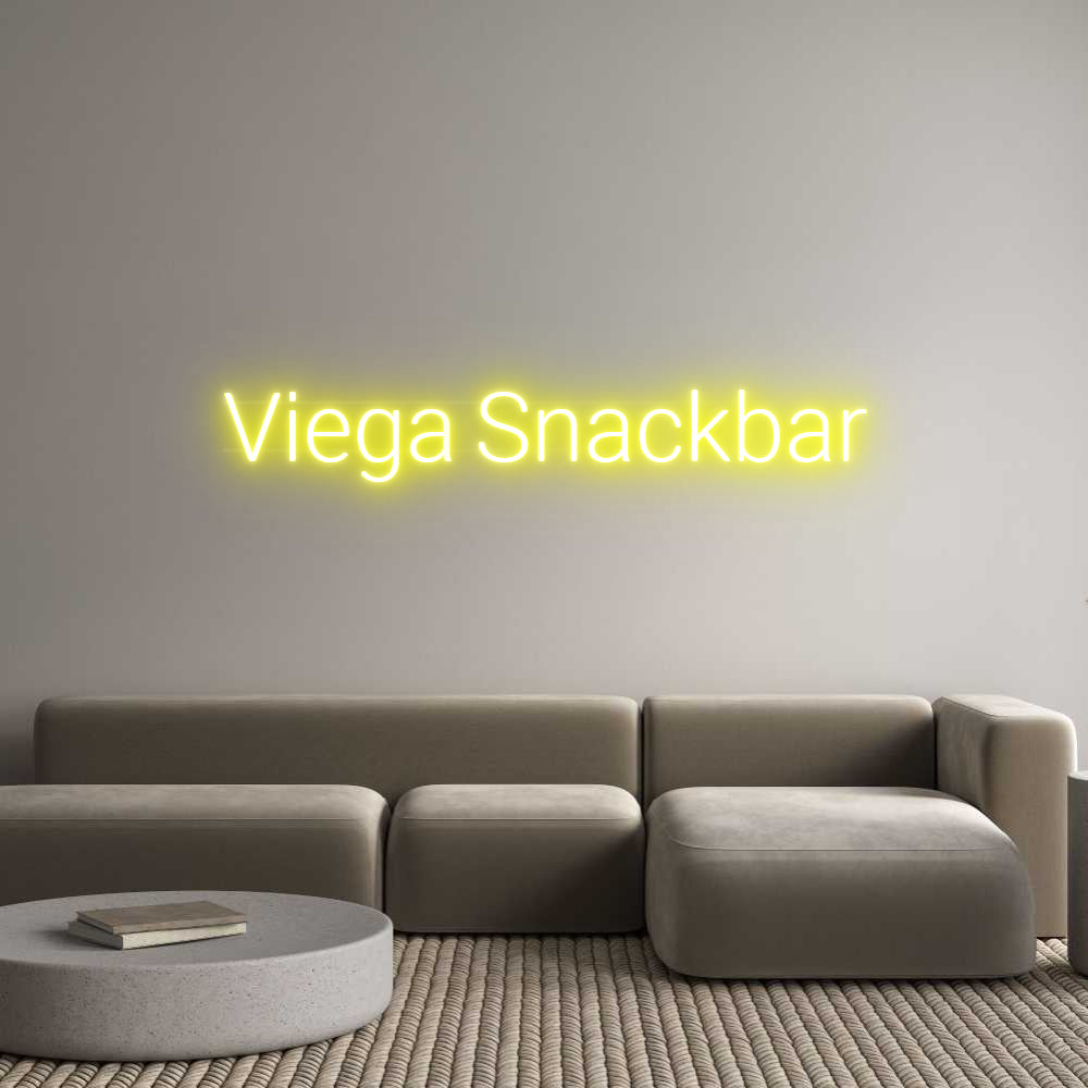 Custom Neon: Viega Snack Bar