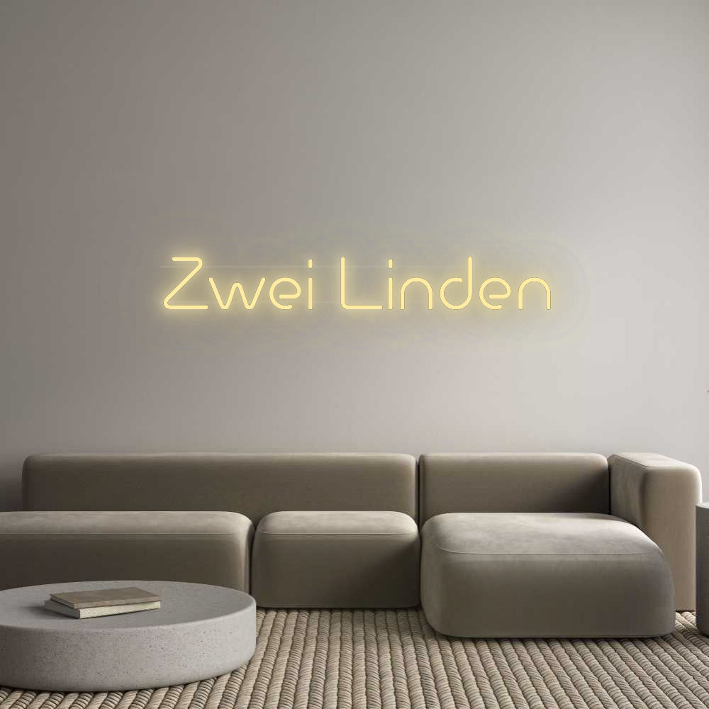 Custom Neon: Two Linden Trees