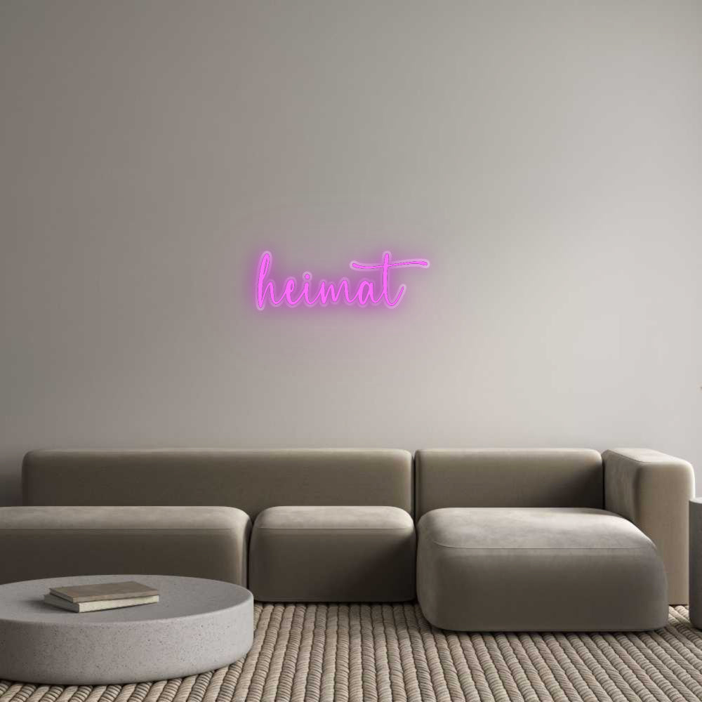 Custom Neon: heimat