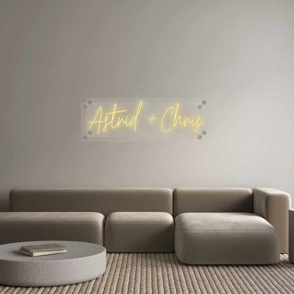 Custom Neon: Astrid + Chris