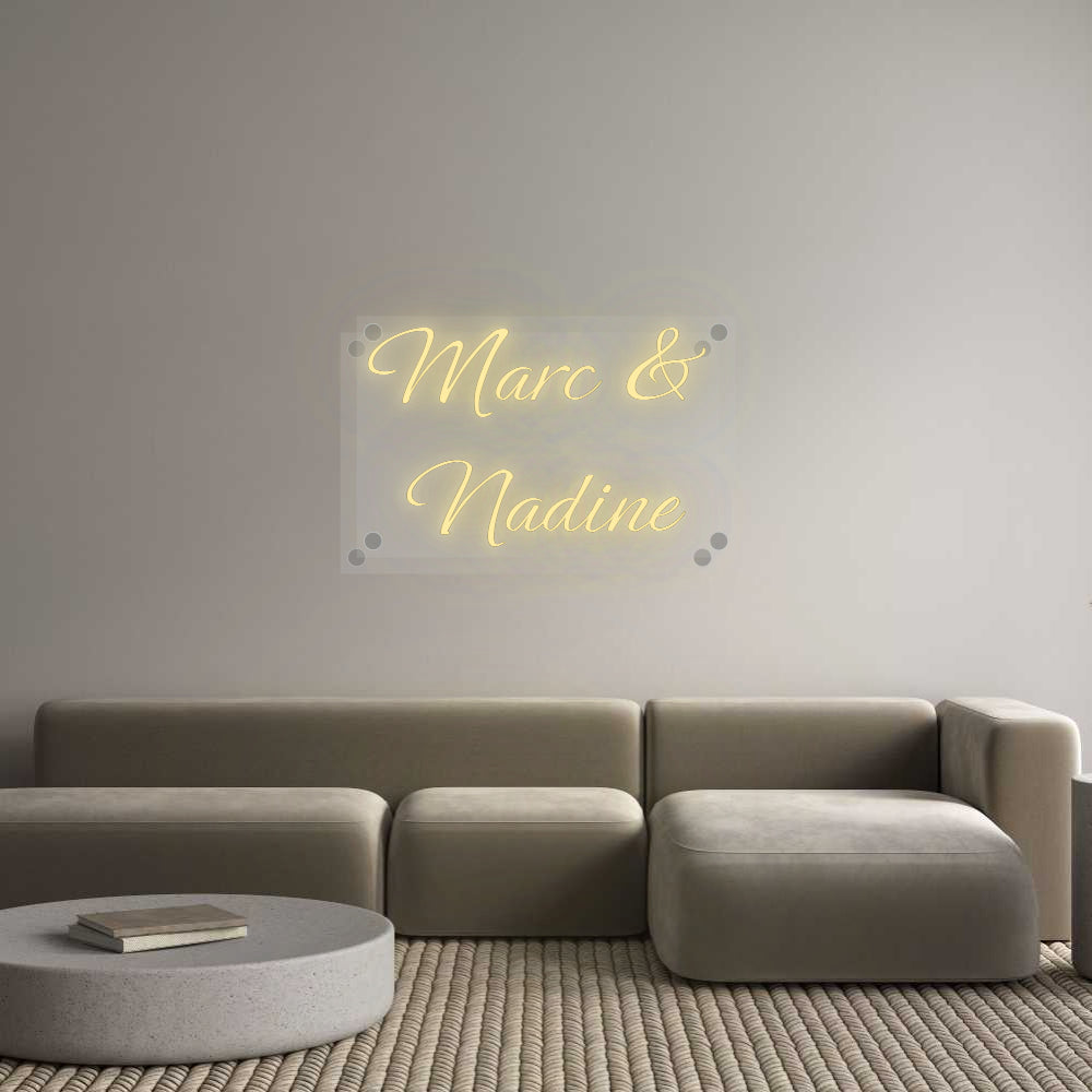 Custom Neon: Marc &amp;
 Nadine