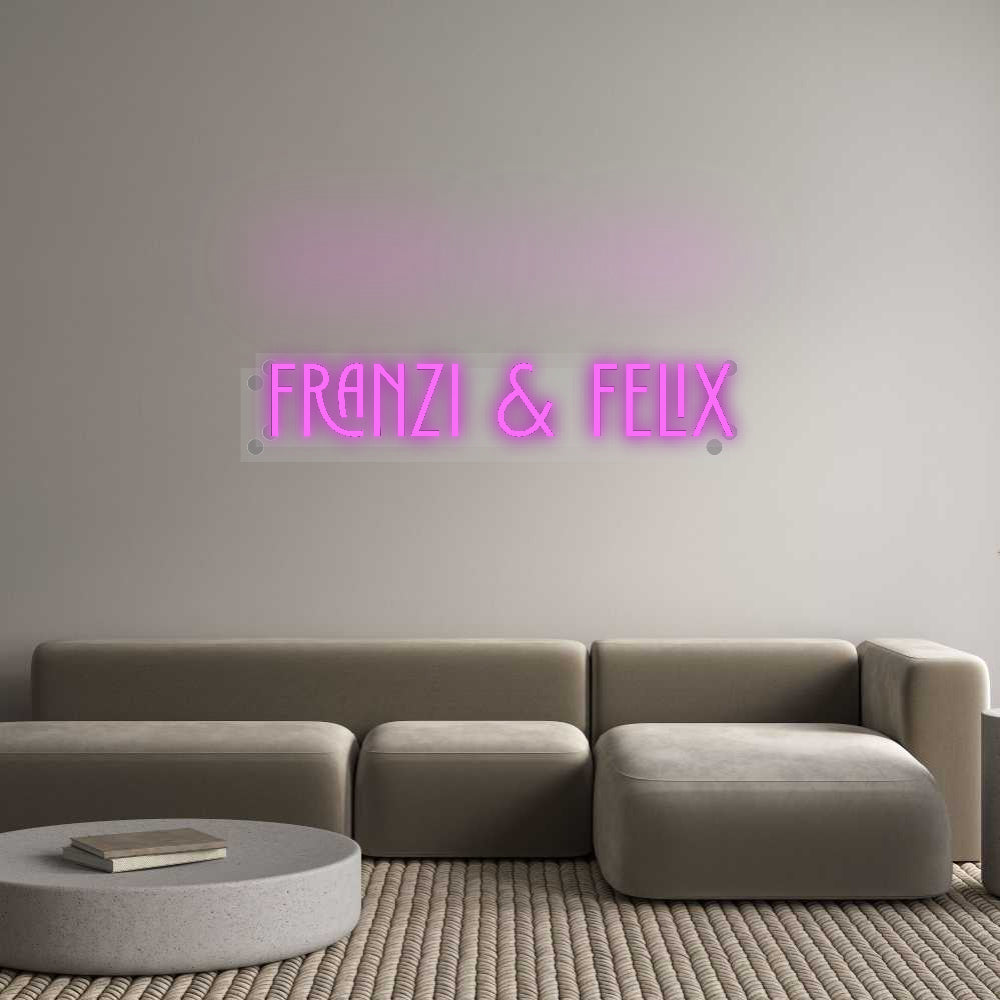 Custom Neon: Franzi &amp; Felix