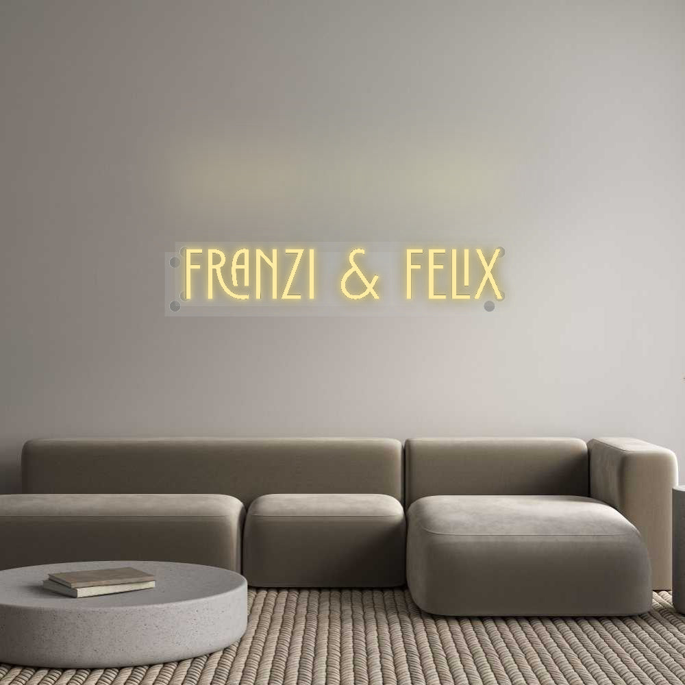 Custom Neon: Franzi & Felix