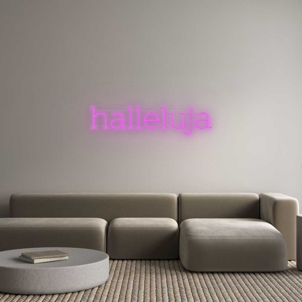 Custom Neon: halleluja