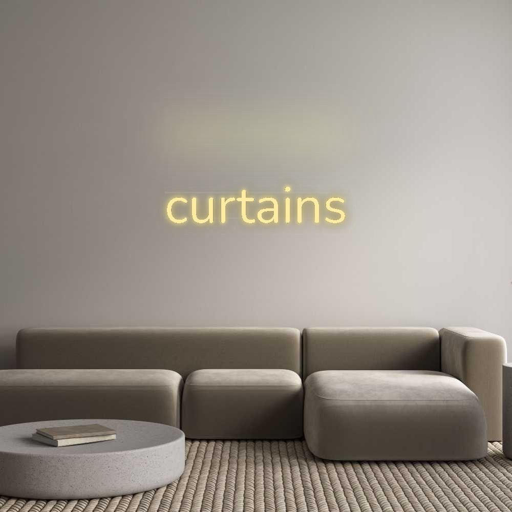 Custom Neon: curtains