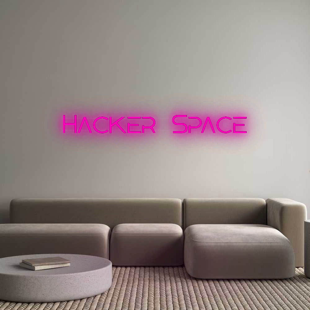 Custom Neon: Hacker Space