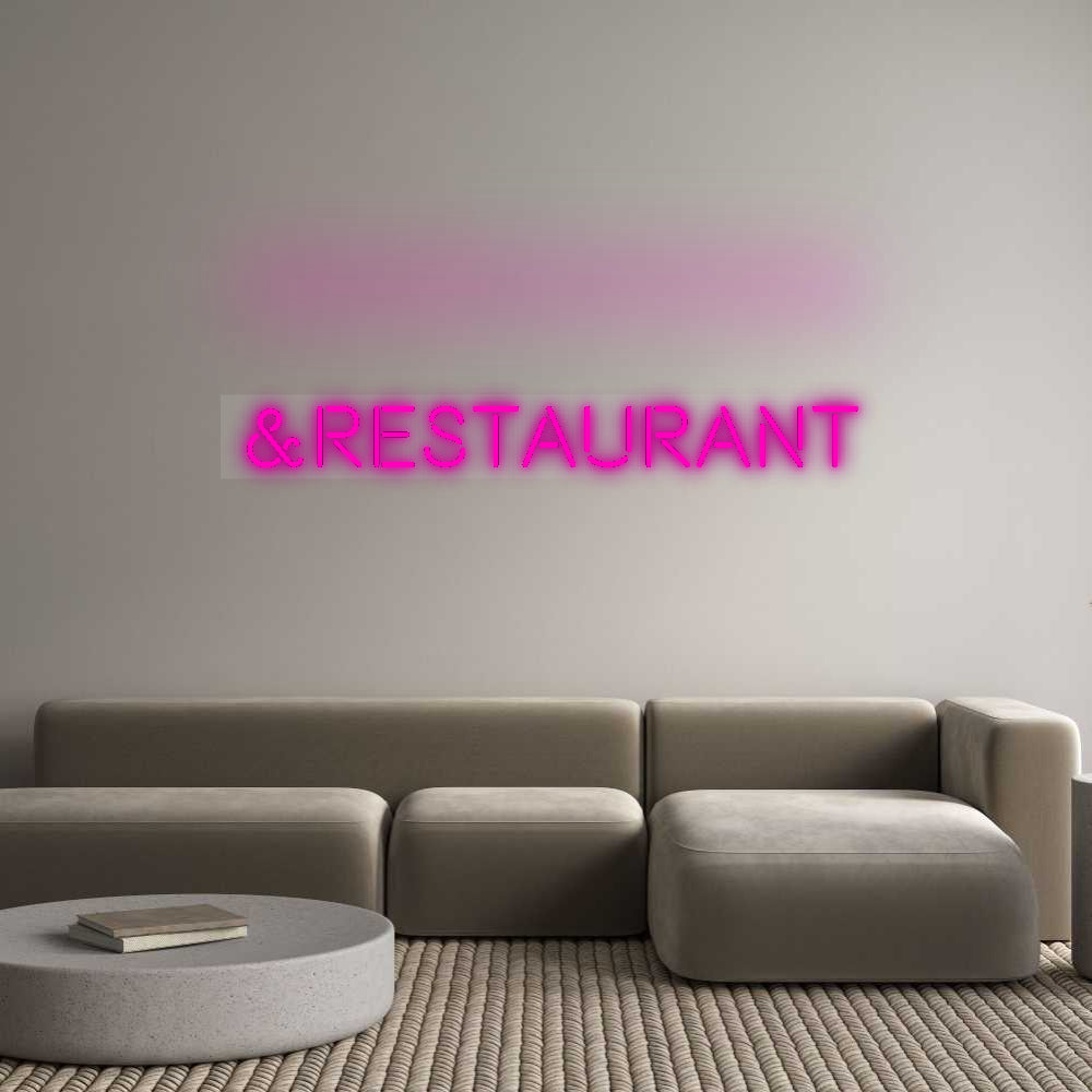 Custom Neon:  &Restaurant