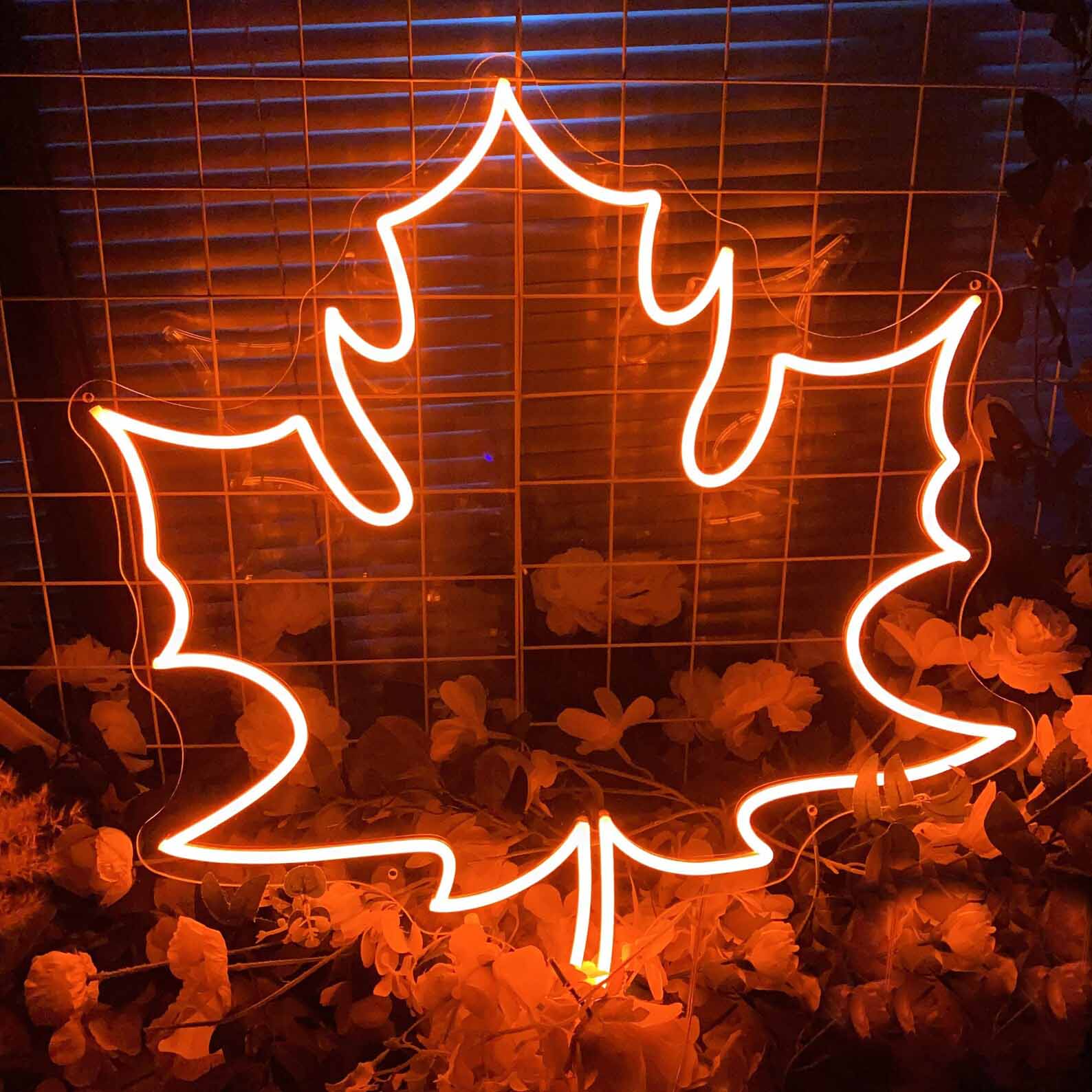 "Herbst - Blatt" LED Neonschild