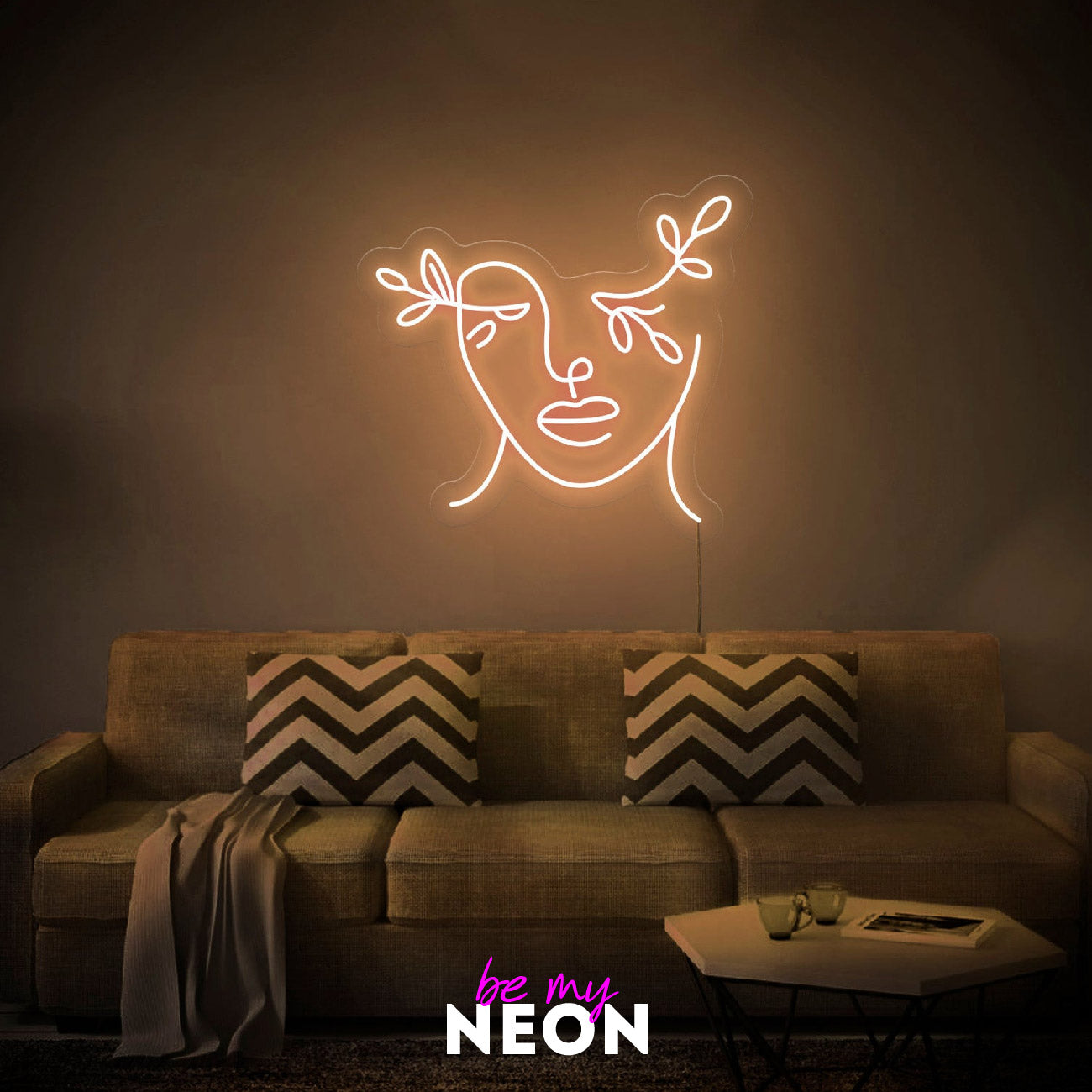 "Gesicht - Art" LED Neonschild