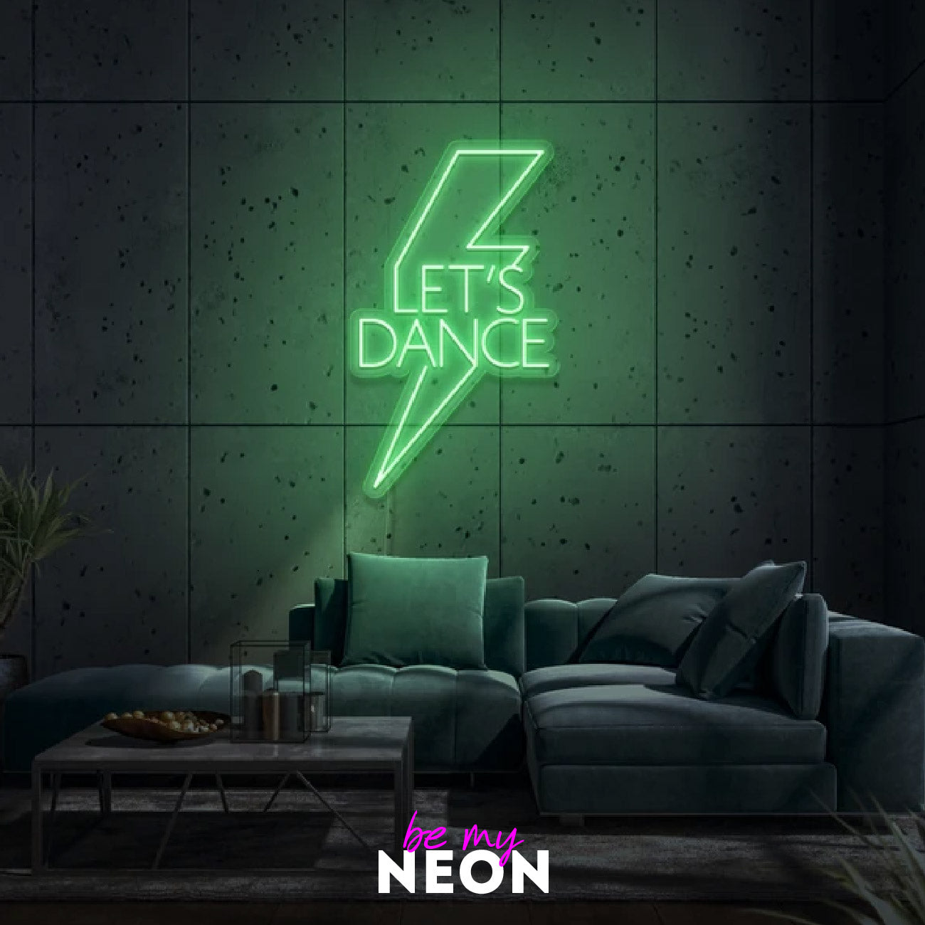 "Let’s Dance" Leuchtmotiv aus LED Neon