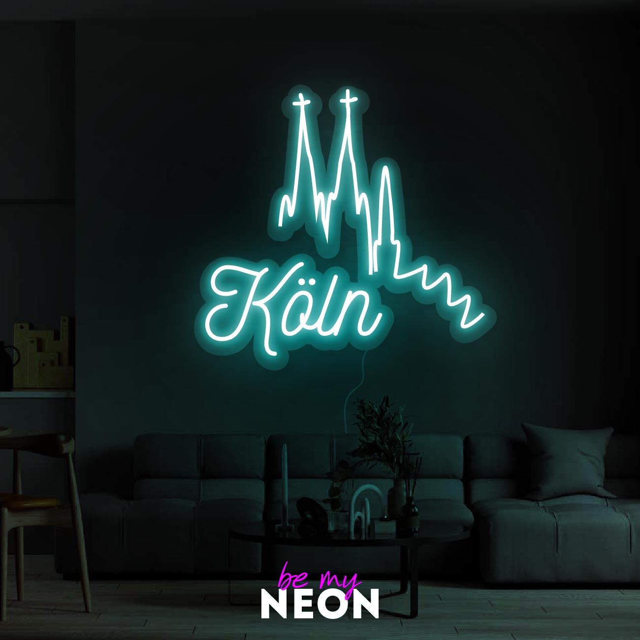 "Köln" Leuchtmotiv aus LED Neon