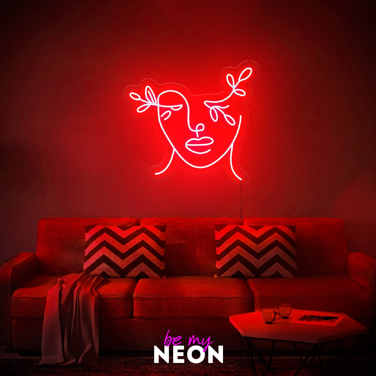 "Gesicht - Art" LED Neonschild