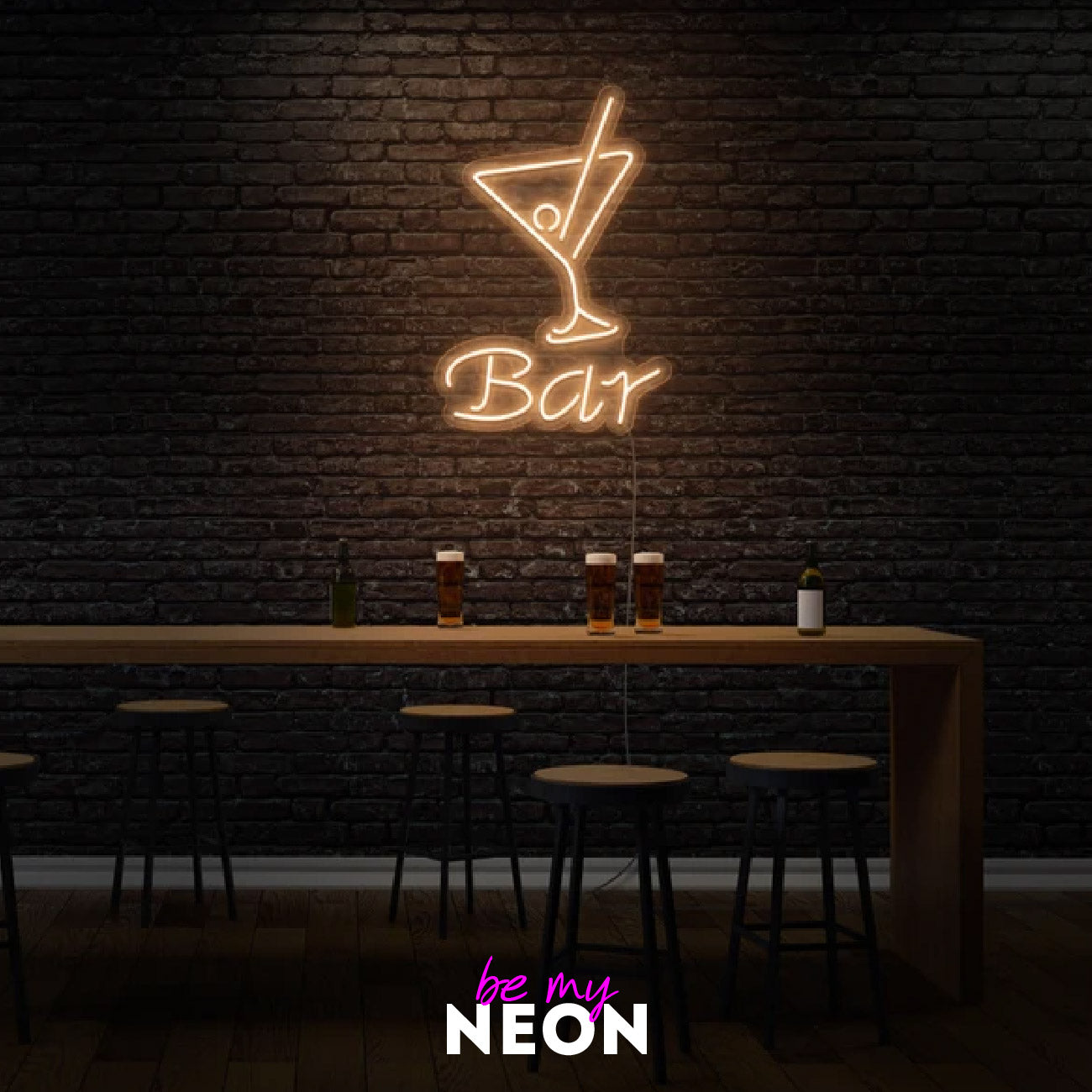 "Bar Motiv" LED Neonschild