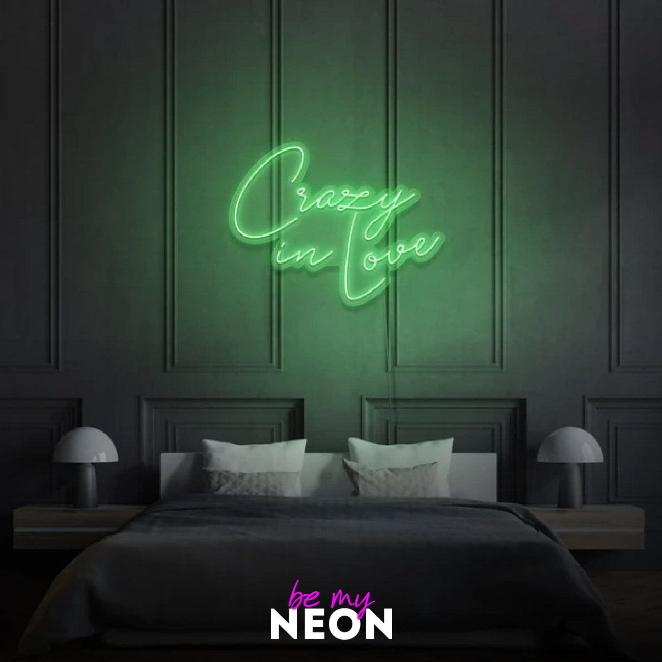 "Crazy In Love" Leuchtschrift aus LED Neon