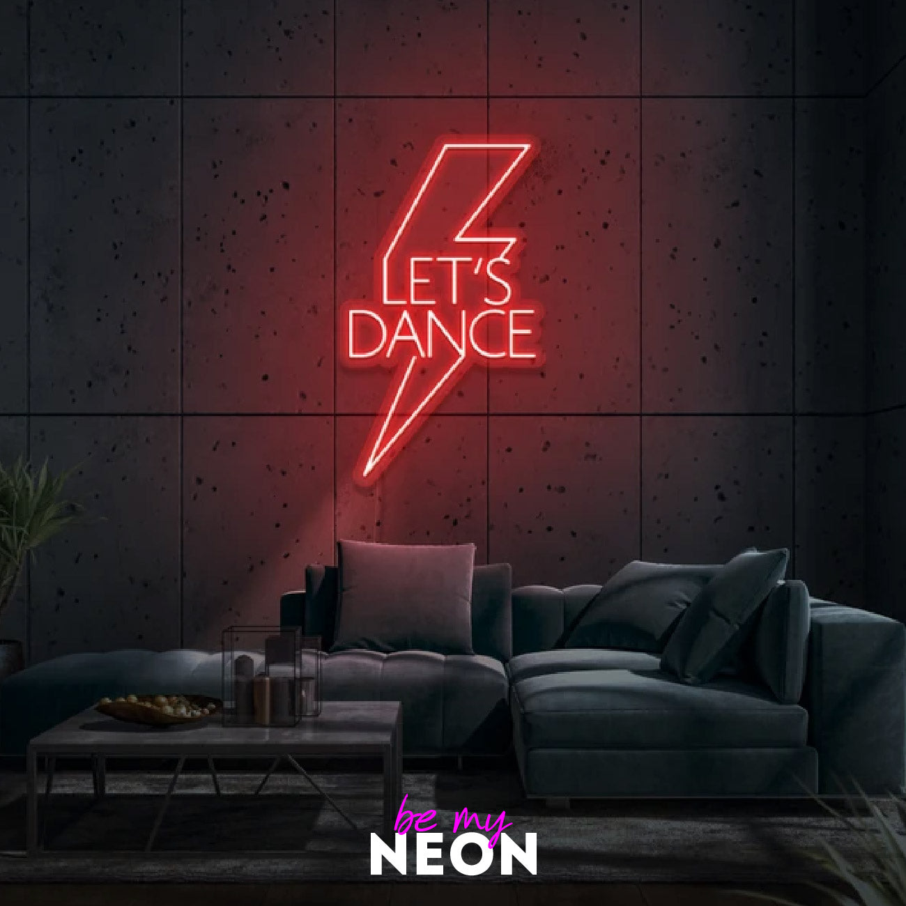 "Let’s Dance" Leuchtmotiv aus LED Neon