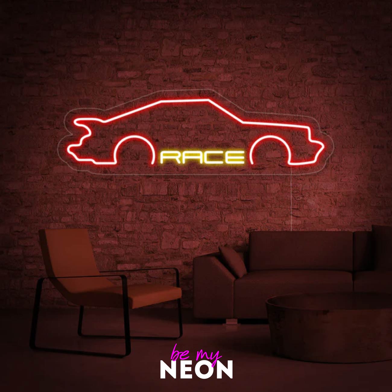 "Race Auto" LED Neonschild