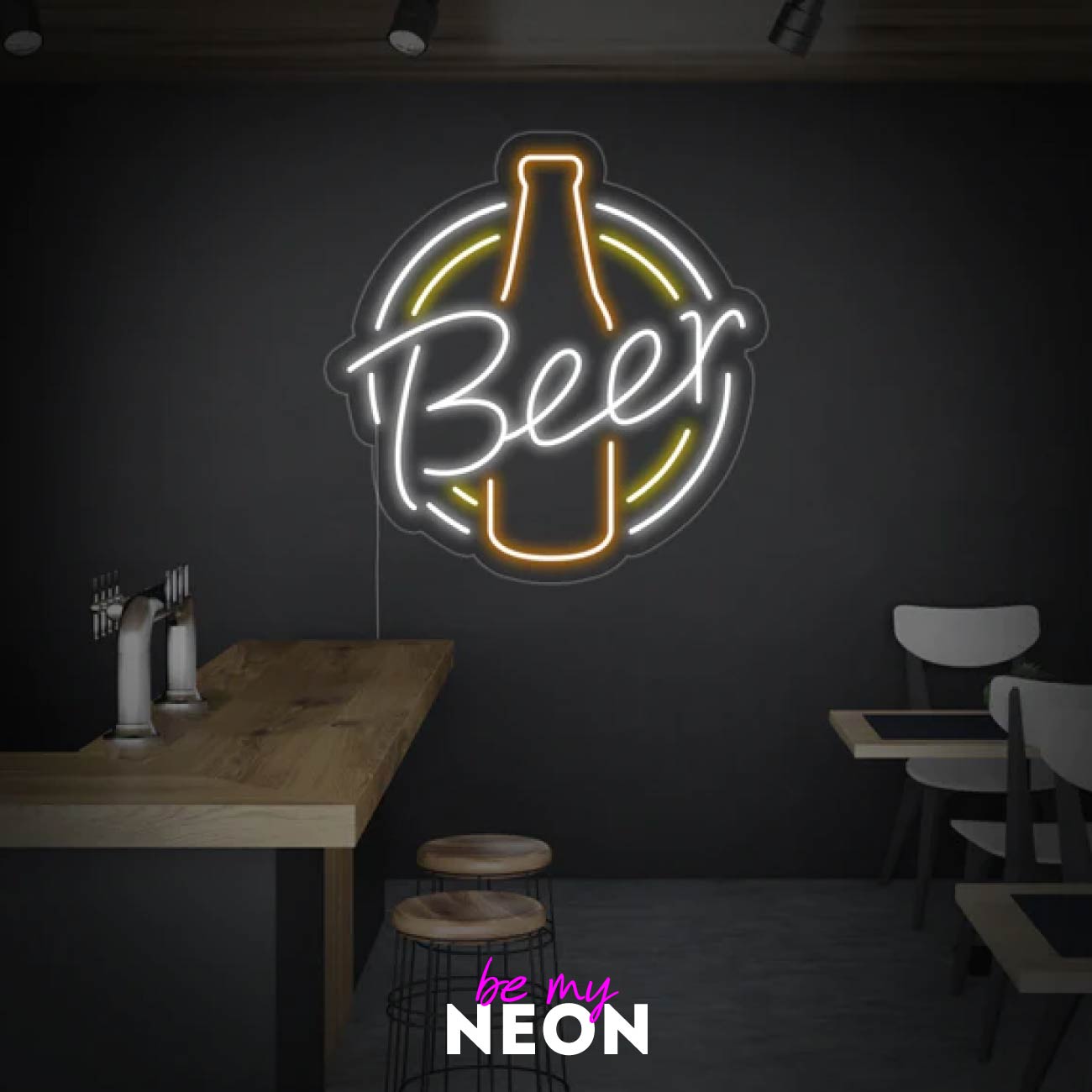 "Bier Beer Symbol - Bar Club Party" LED Neonschild