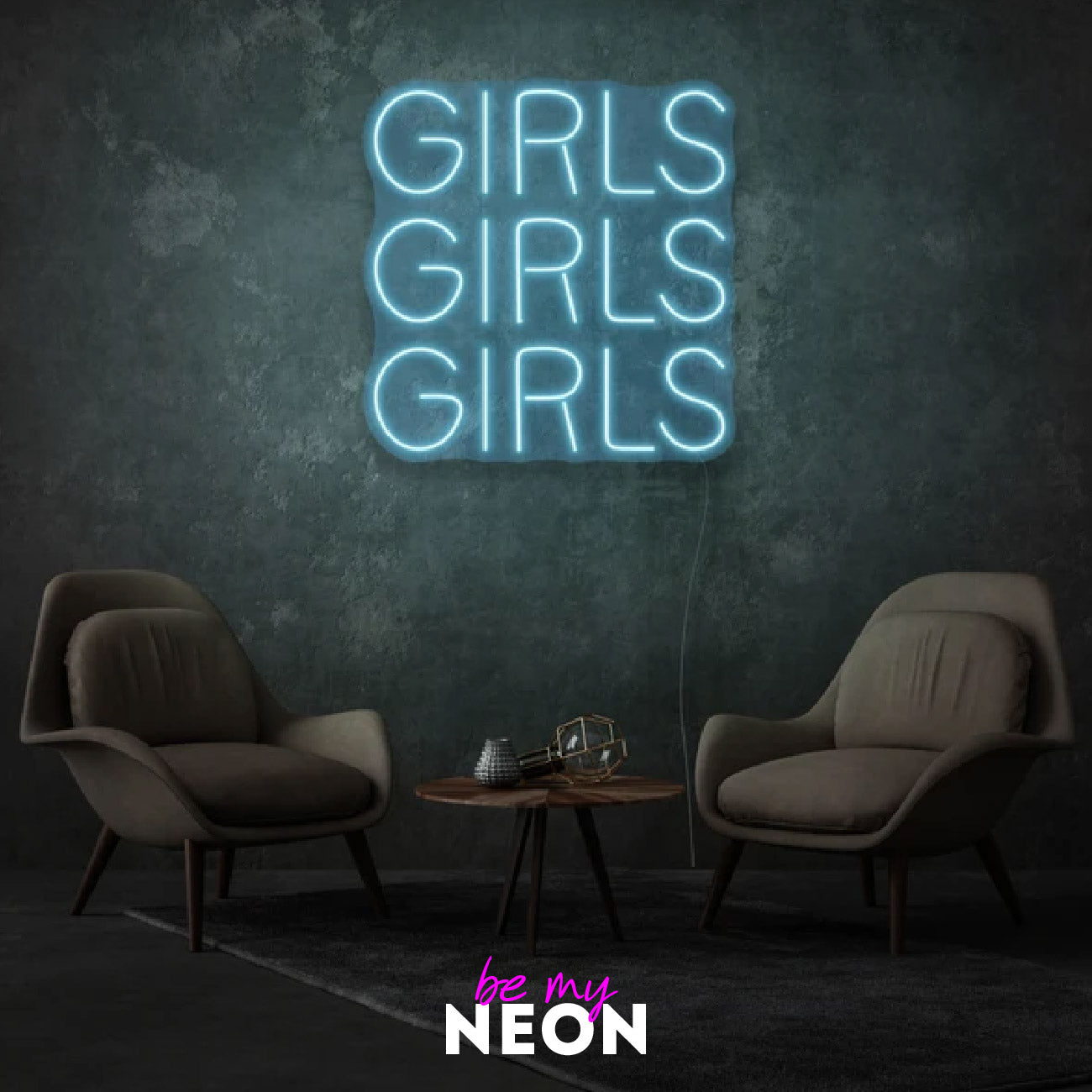 "Girls Girls Girls" LED Neonschild