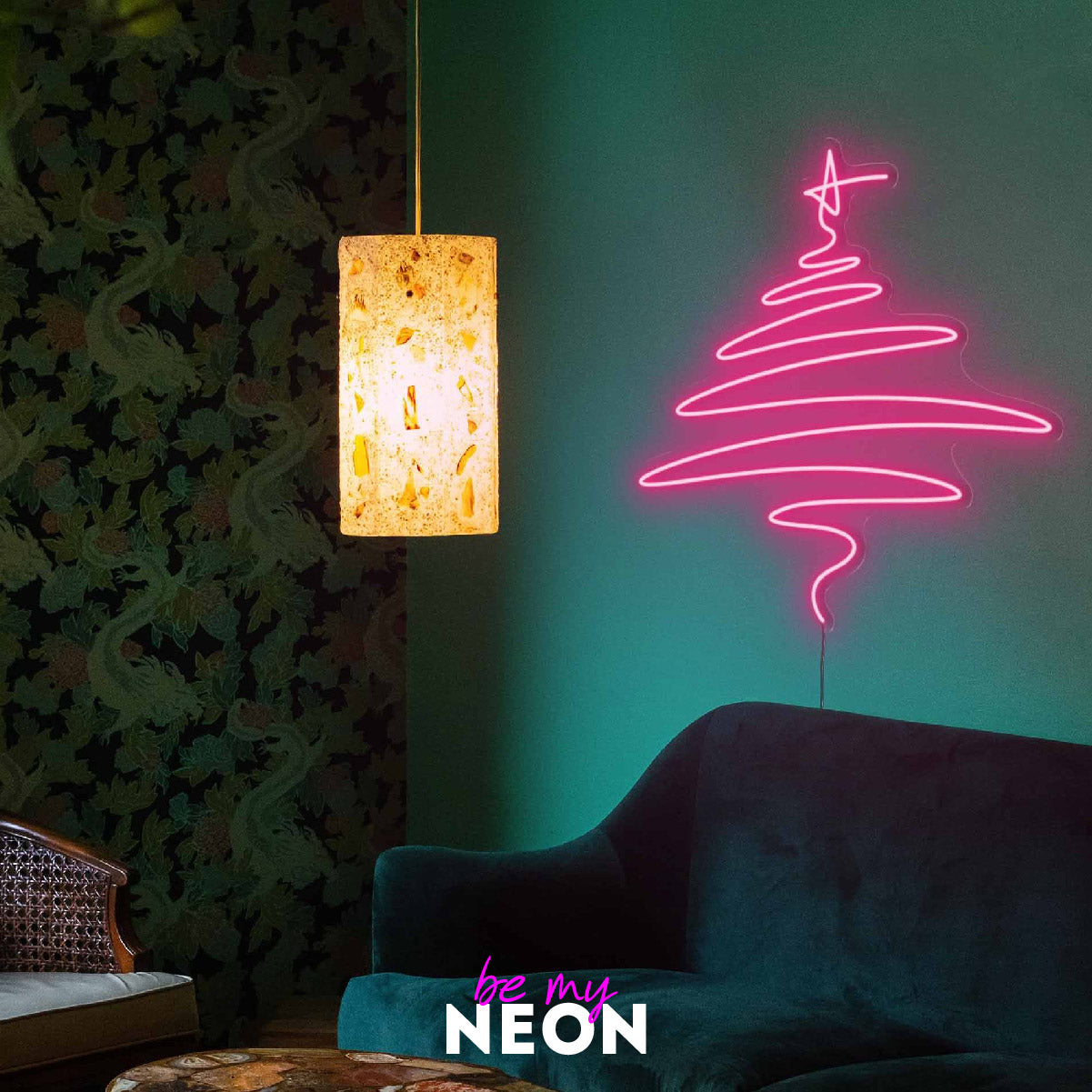 "Weihnachtsbaum III" Leuchtmotiv aus LED Neon