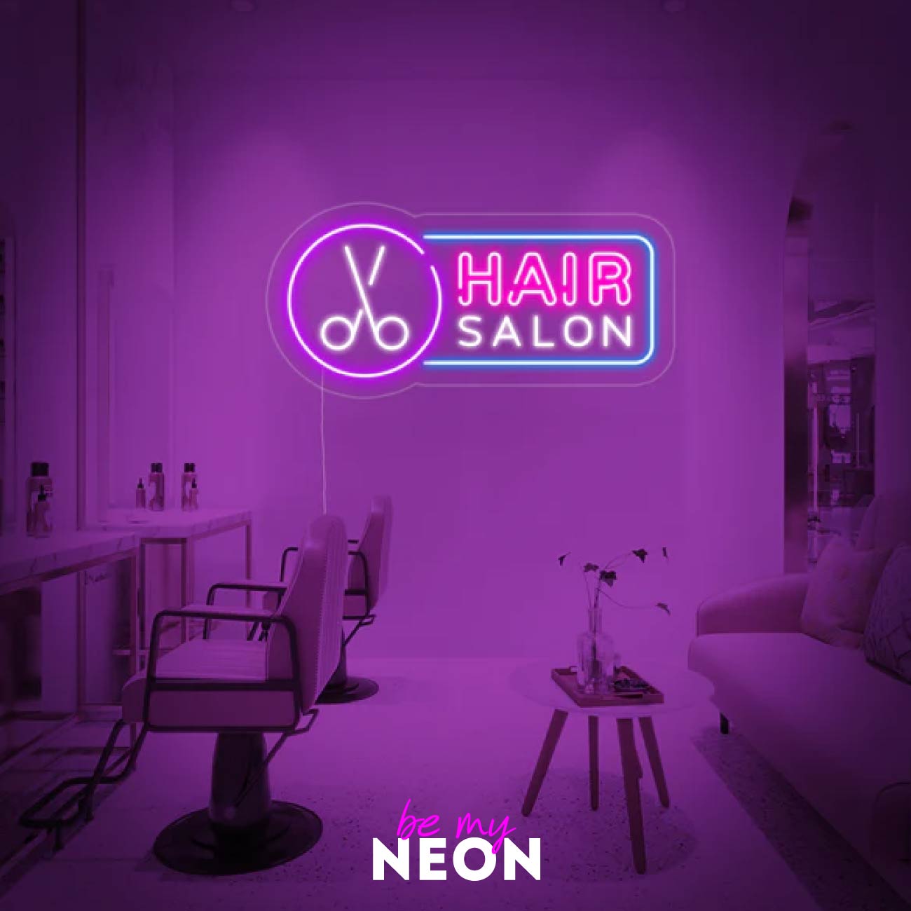 "Hair Salon Friseur" LED Neonschild
