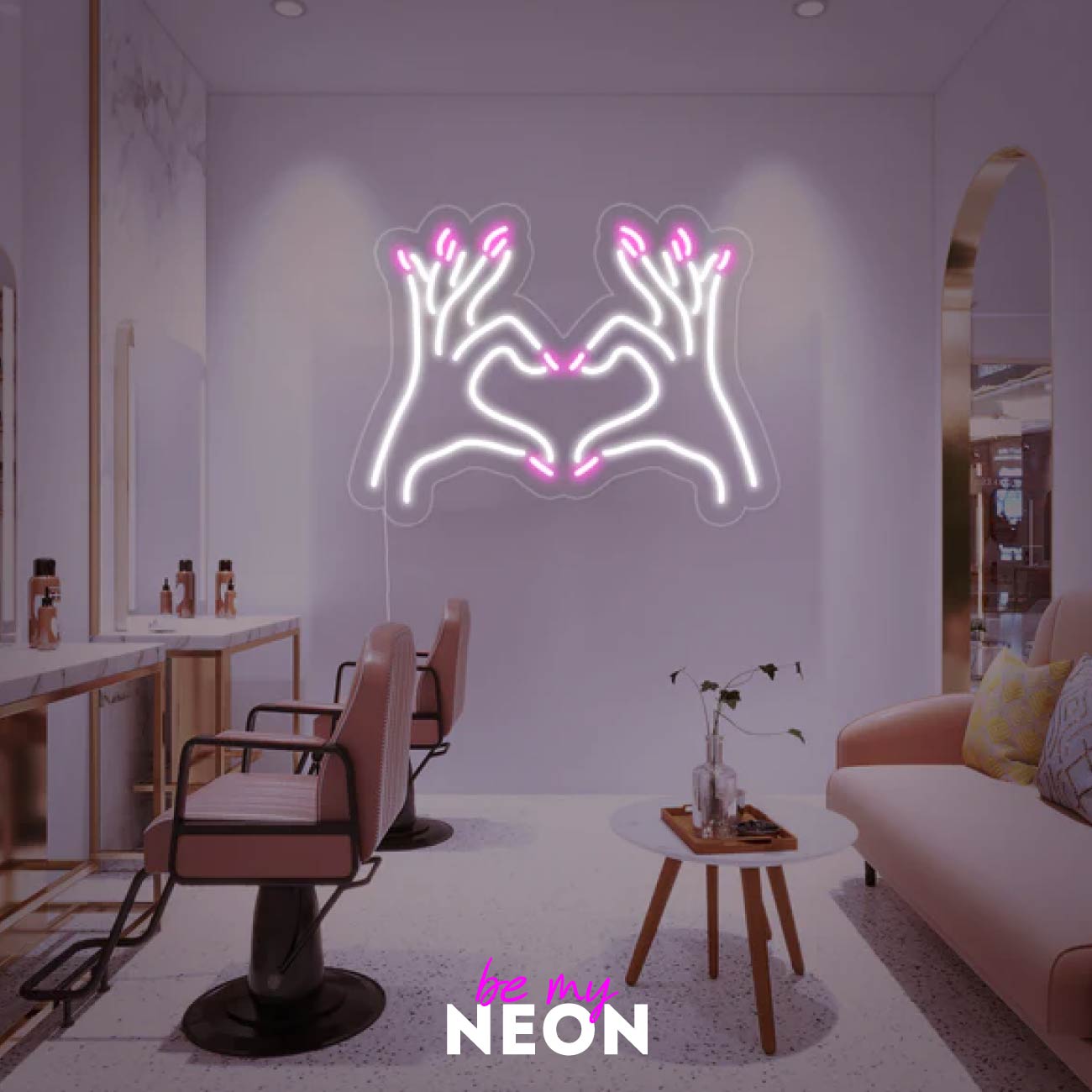 "Nail Salon Nagelstudio" LED Neonschild