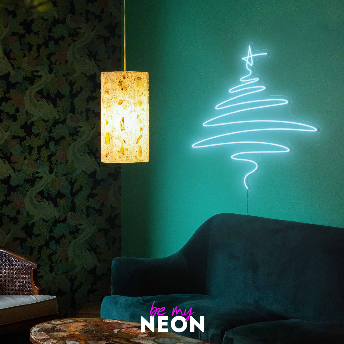 "Weihnachtsbaum III" Leuchtmotiv aus LED Neon