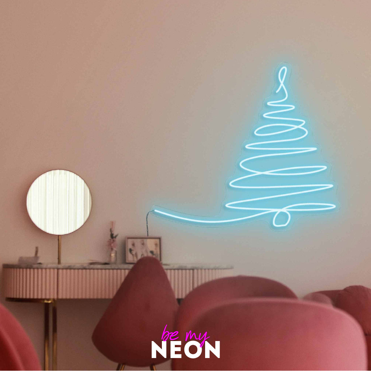 "Weihnachtsbaum 2" Leuchtmotiv aus LED Neon