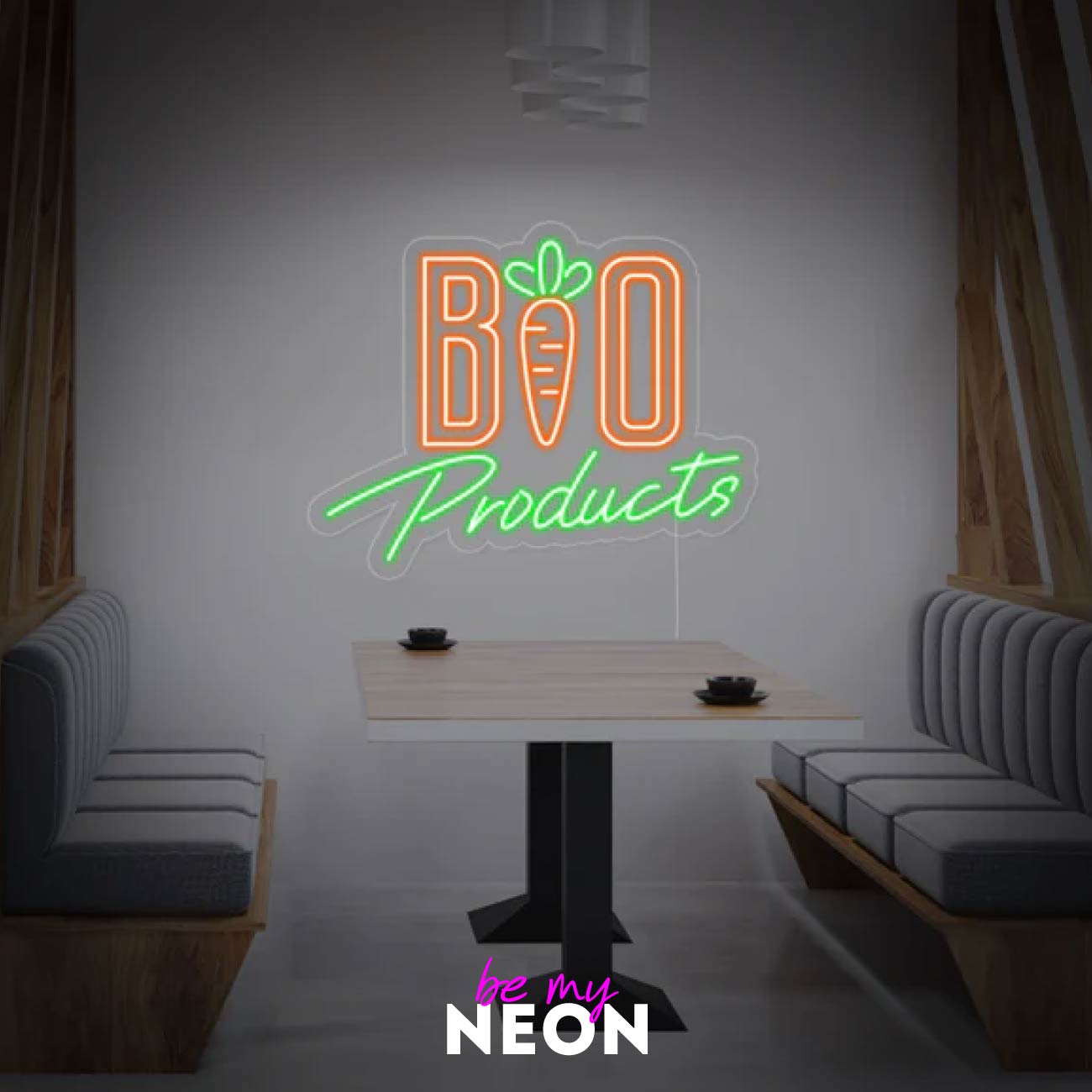 "Bio Produkte Organic" LED Neonschild