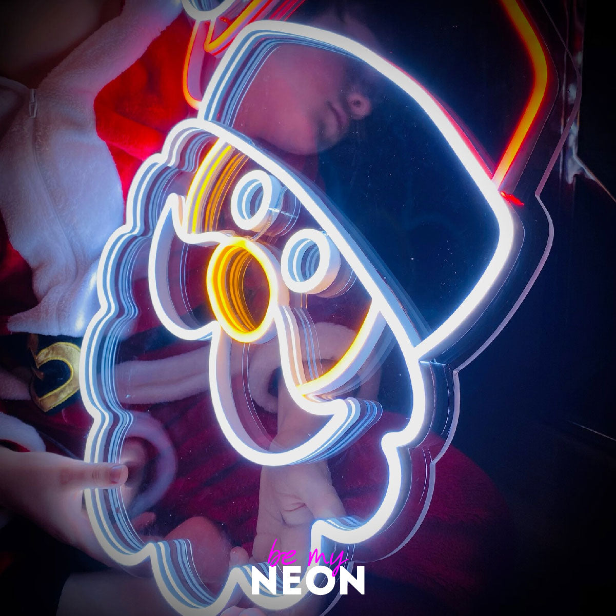 "Weihnachtsmann - Deko" Leuchtmotiv aus LED Neon